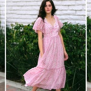 In Loom Medium Pink Midi dress